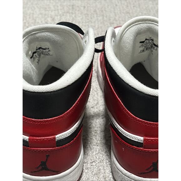 Nike Air Jordan 1 Men’s Mid Custom Sneakers Featuring “CHI” On Midsole Size 10.5 main image 4
